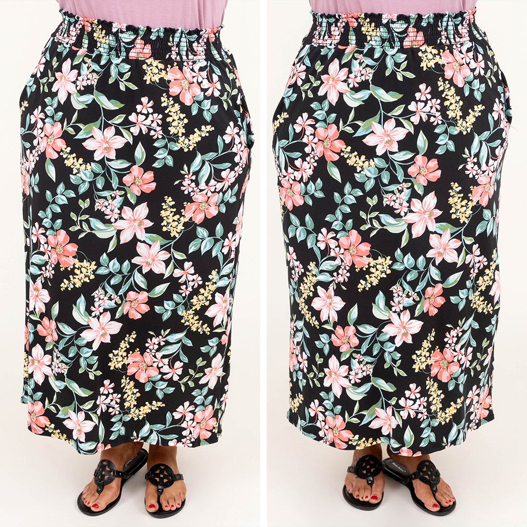 No Drama Here Maxi Skirt, Black