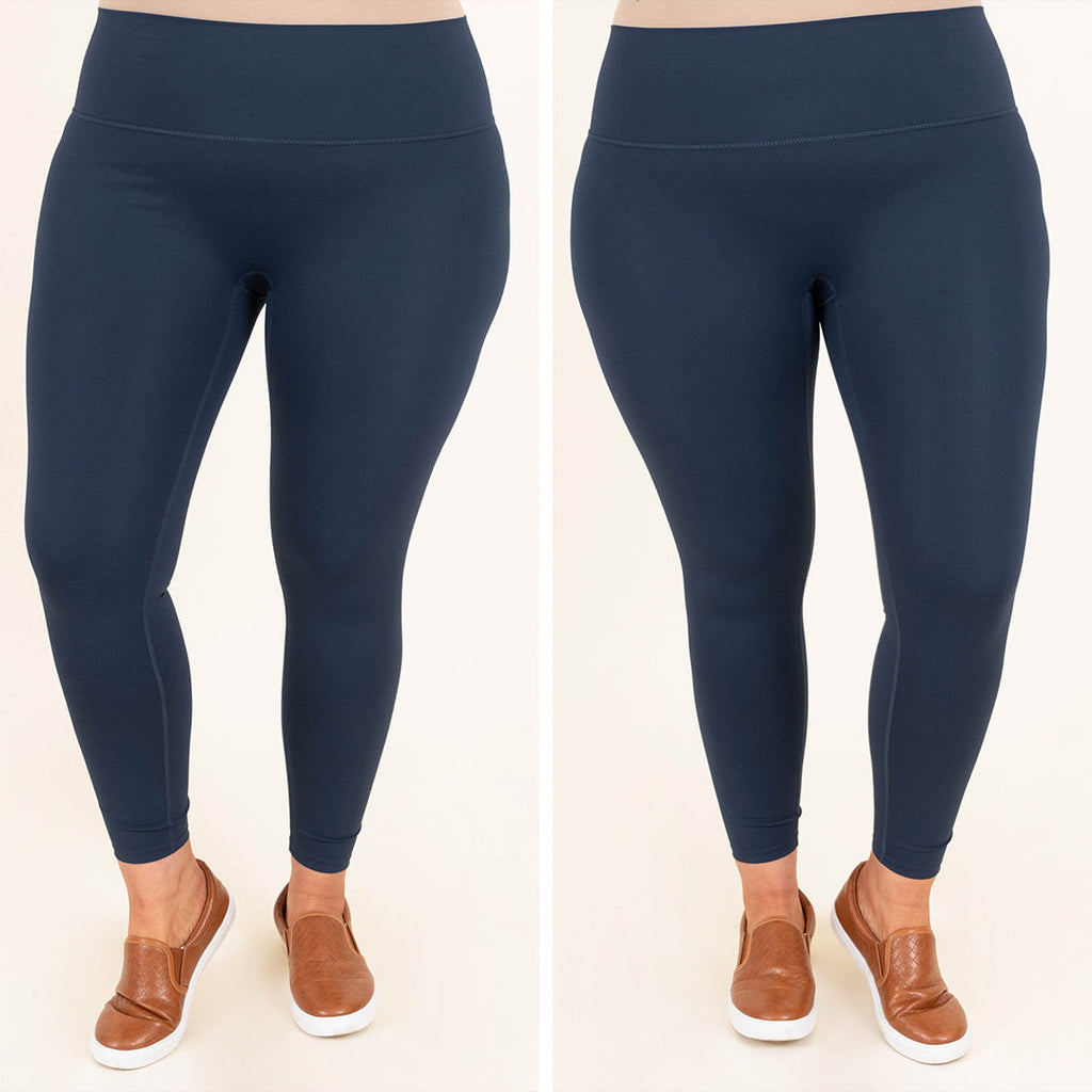 No Need To Be Upset Leggings, Navy