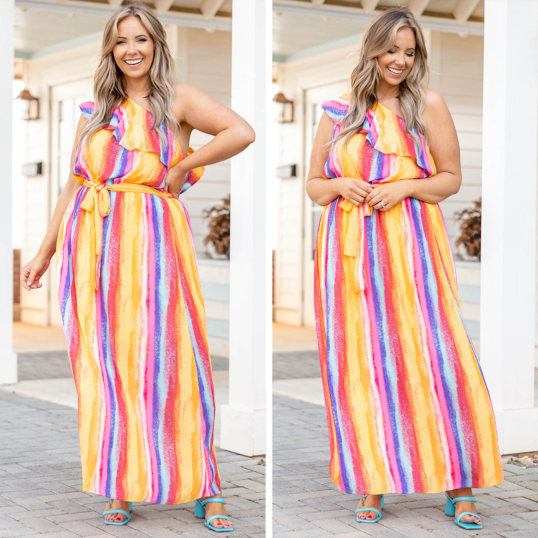 Queen Of Stripes Dress, Multi