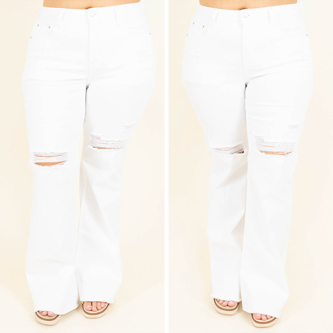 Snazzy Summer Jeans, White