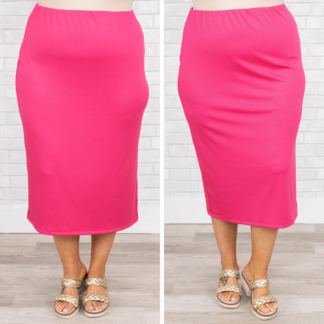 Watch Me Live Skirt, Fuchsia