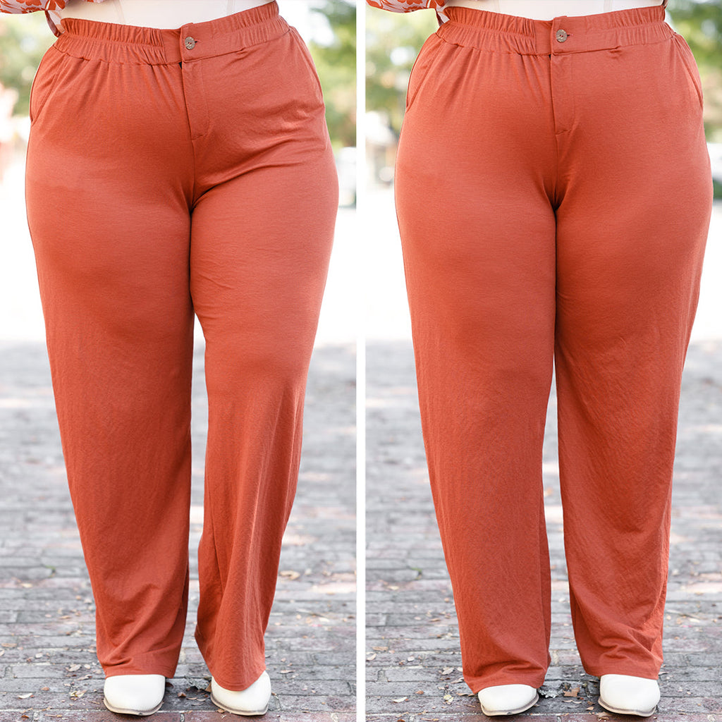 Sleek And Stylish Pants, Brick