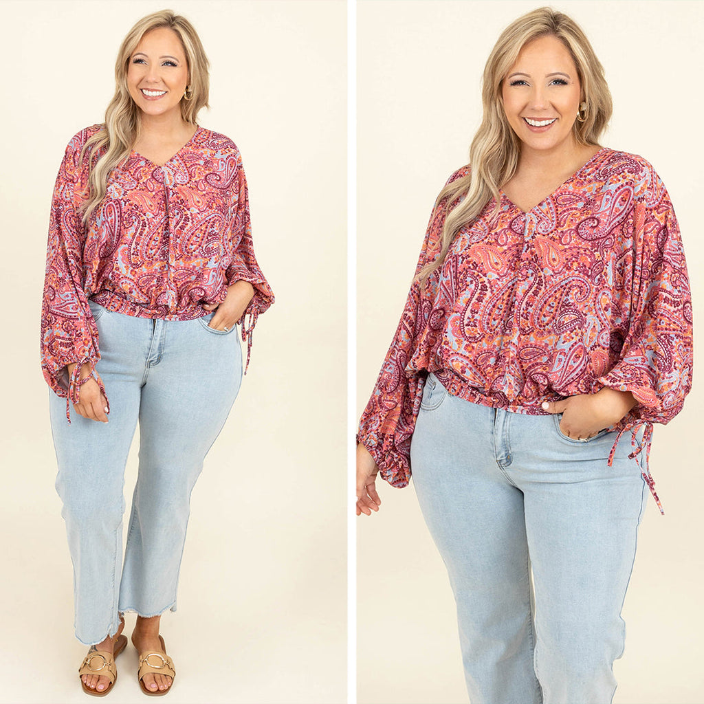 New Perspective Top, Mauve Mix