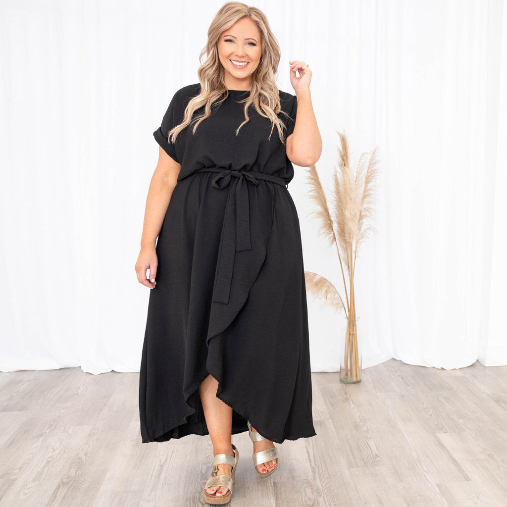 Leave 'Em Stunned Dress, Black