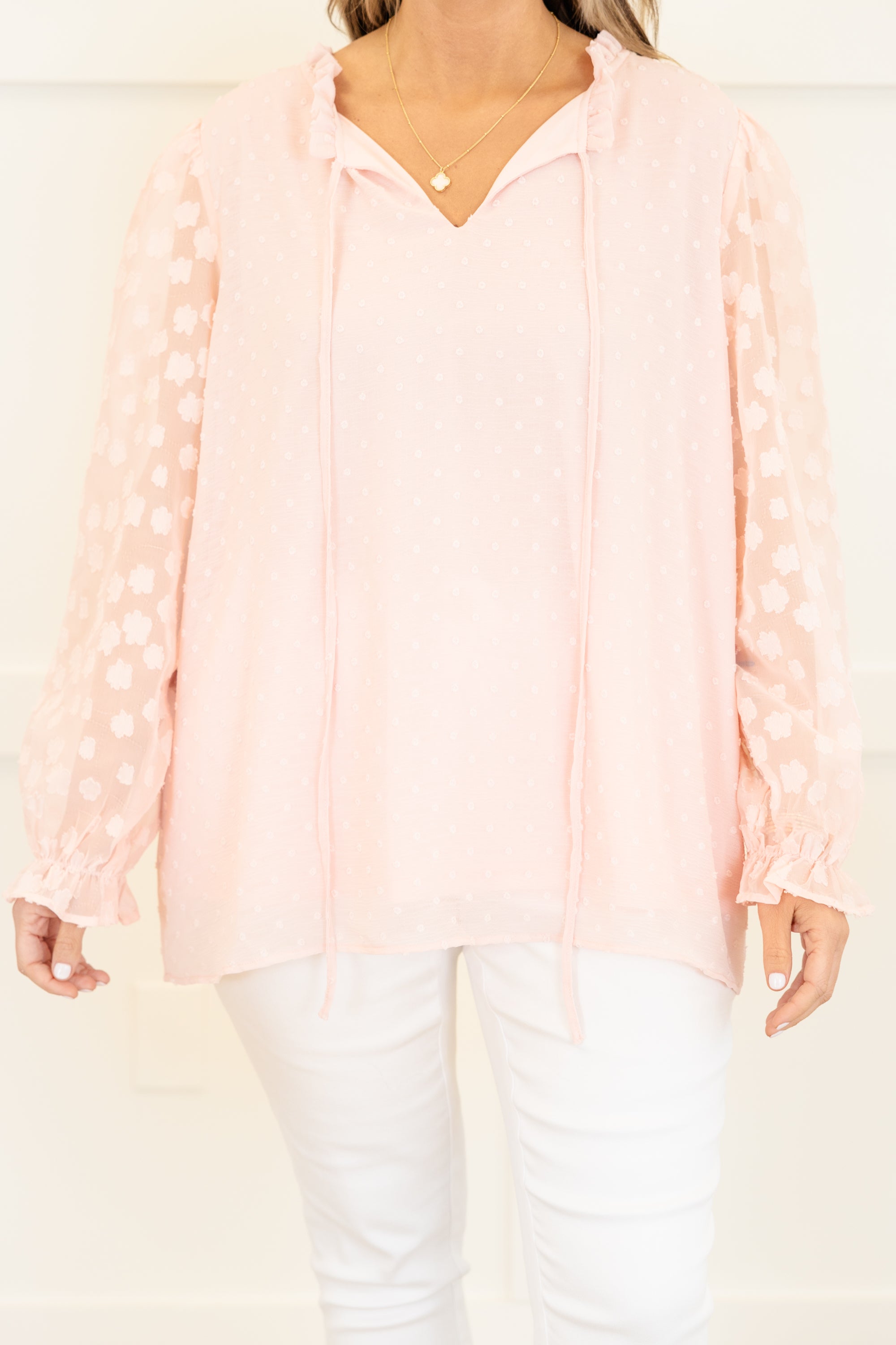 Bluebirds Fly Top, Baby Pink