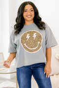 Eyes for Smiles Vintage Wash Tee, Steel