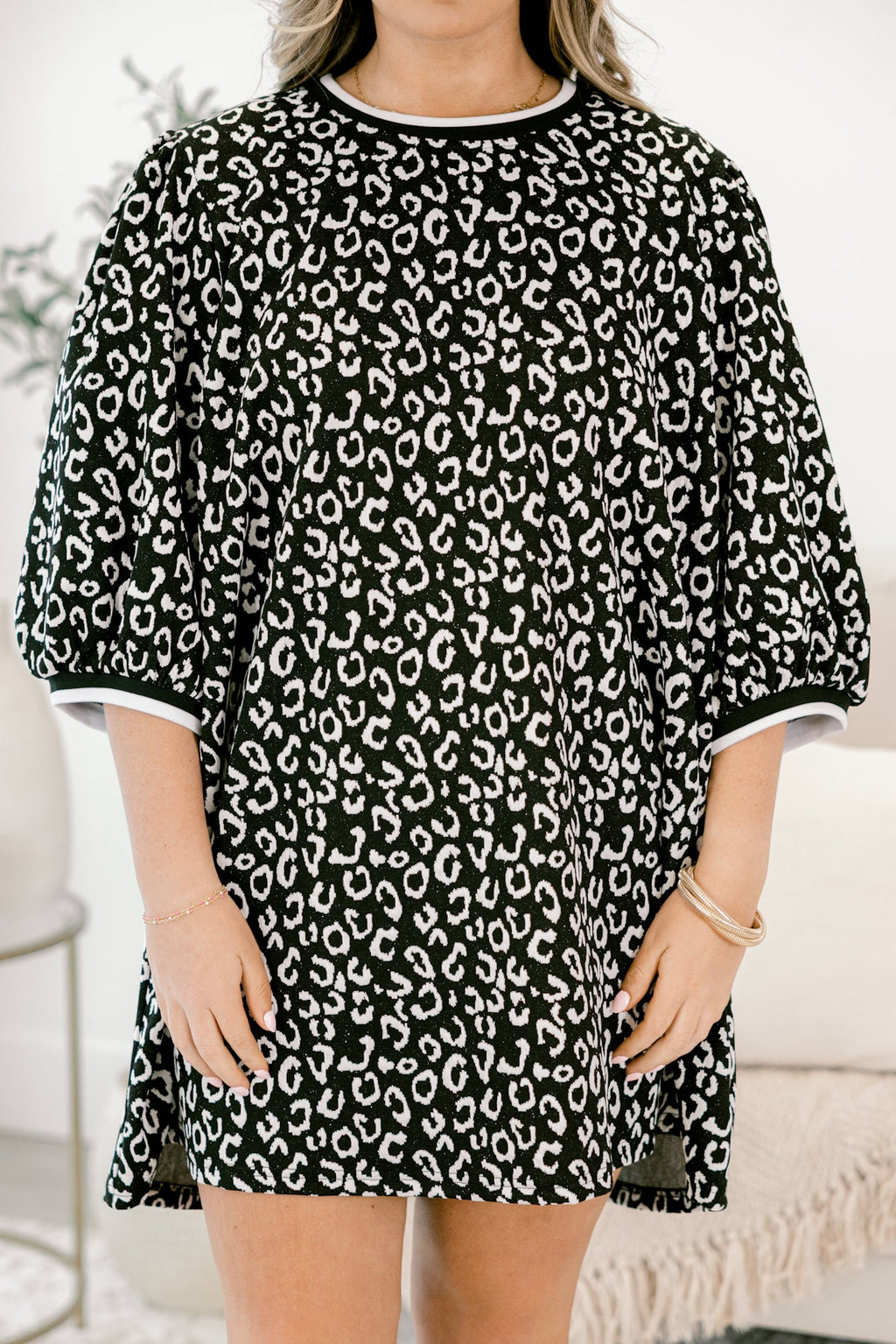 Path To Greatness Dress, Black Leopard