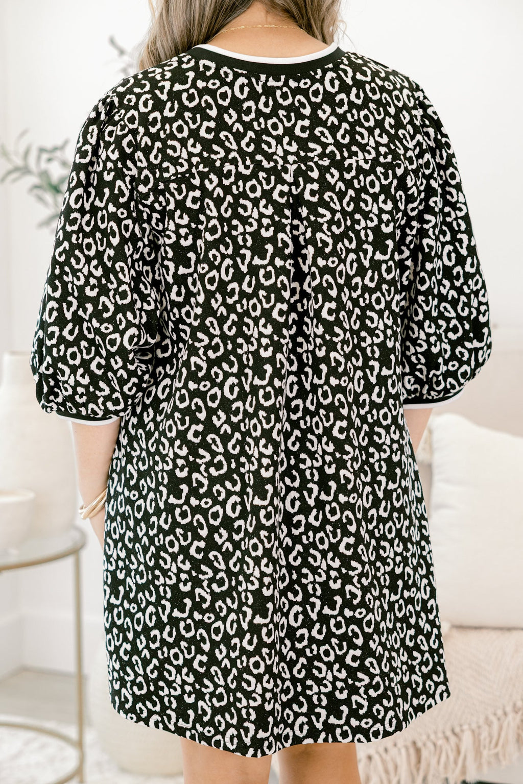 Path To Greatness Dress, Black Leopard