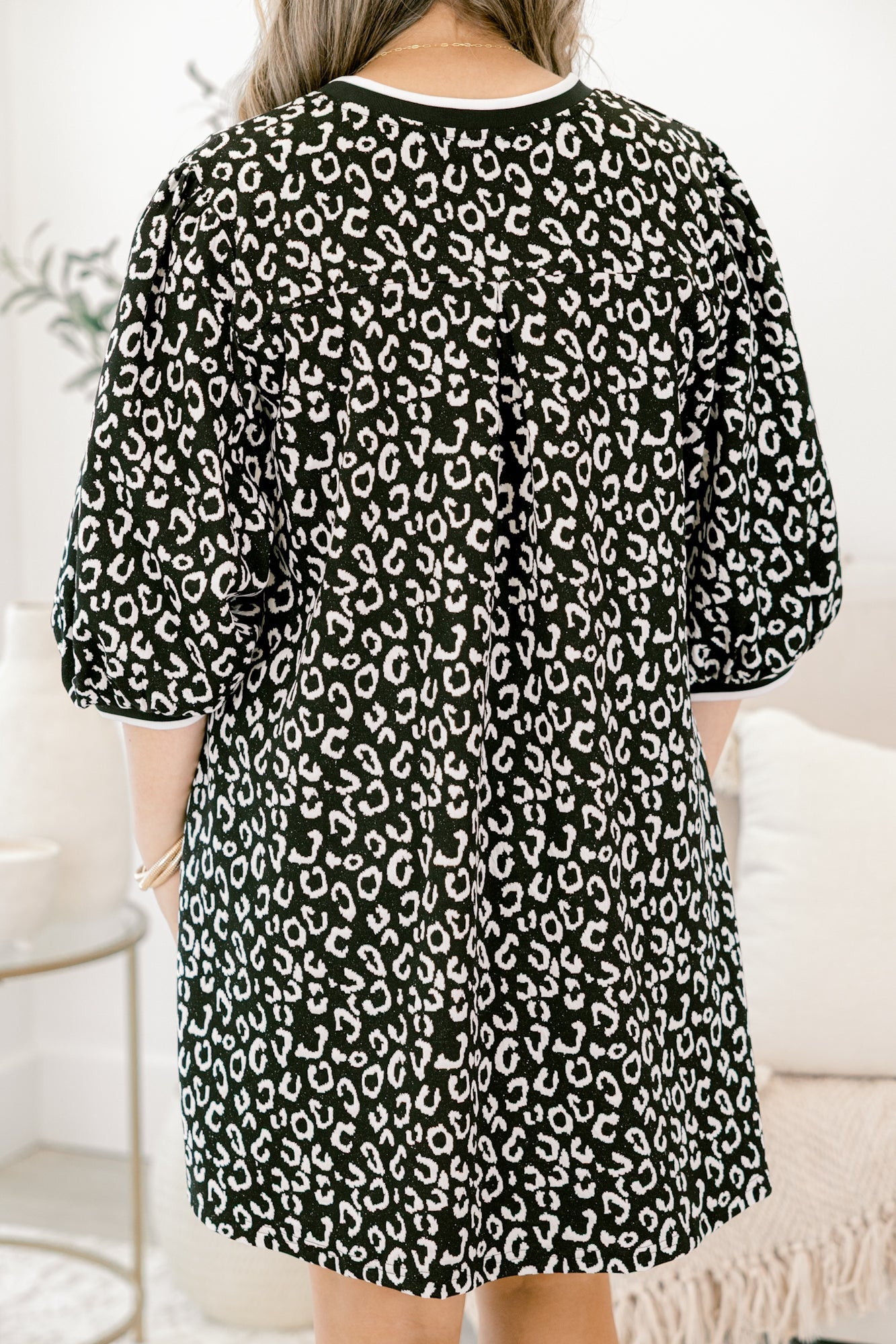Path To Greatness Dress, Black Leopard