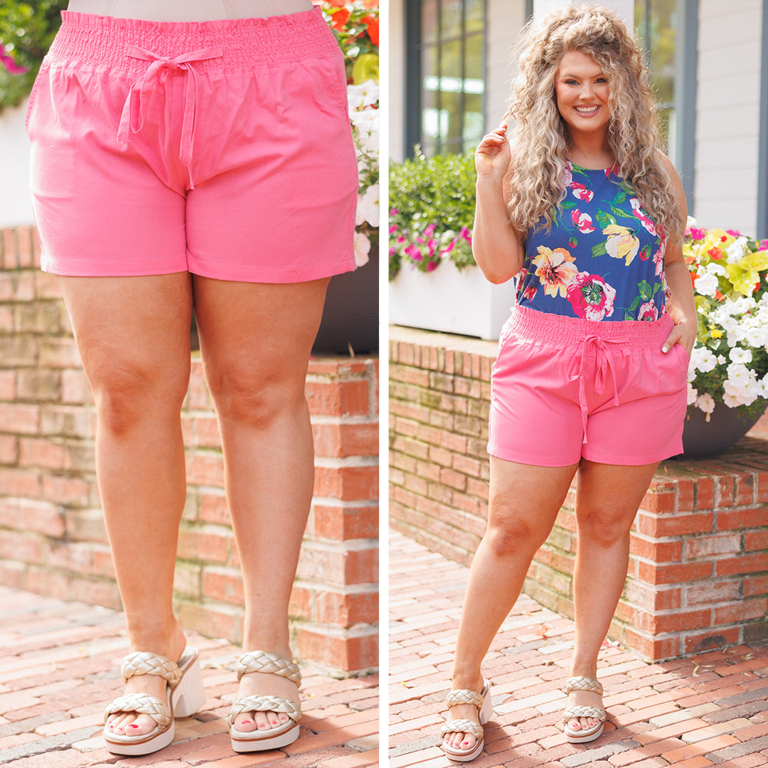 Give You Attitude Shorts, Pink