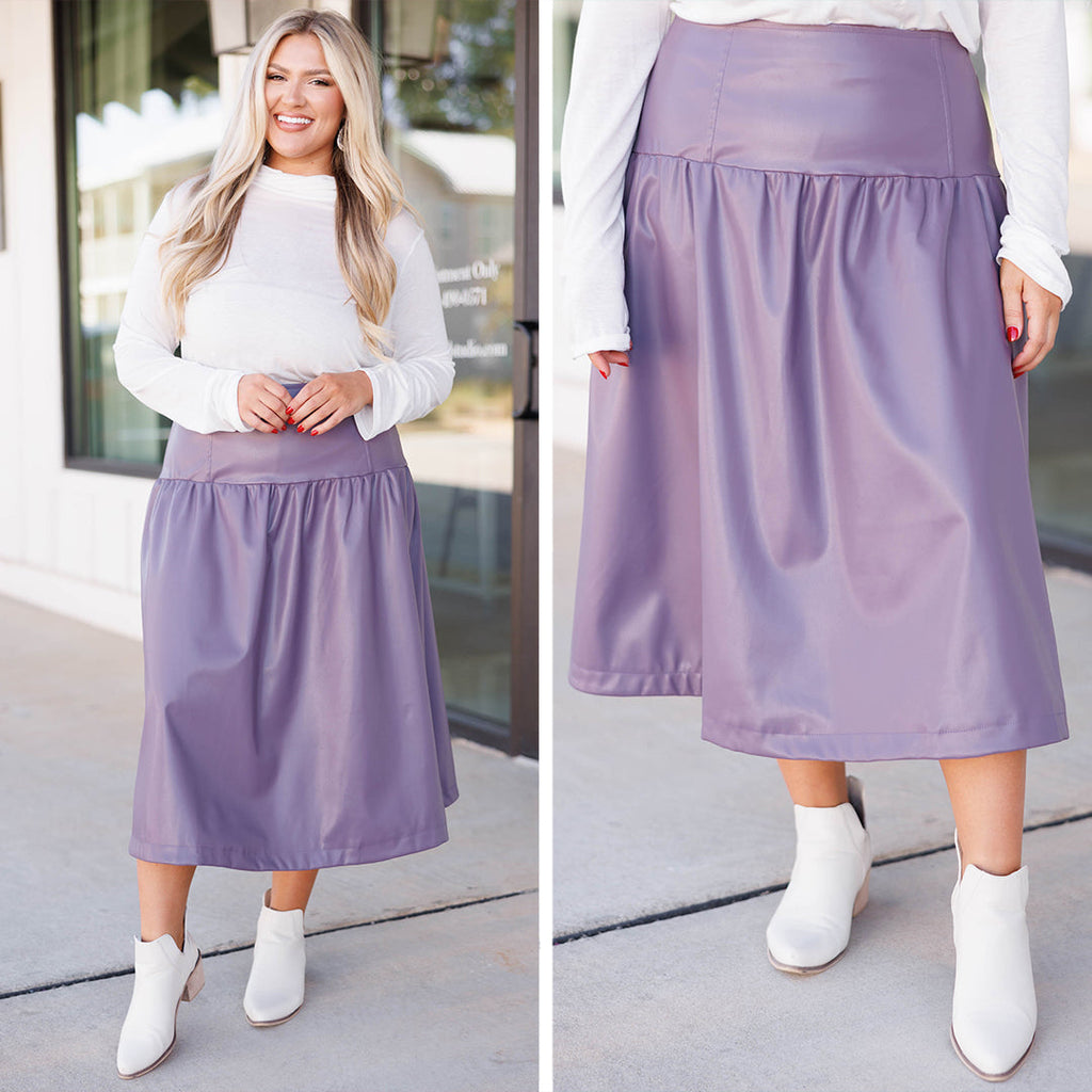 Come On Over Skirt, Purple