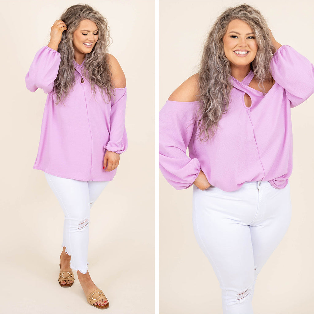 City Charm Blouse, Orchid