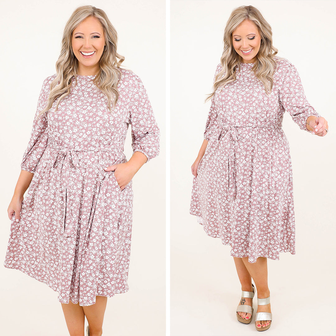 Give It Up For Me Dress, Mauve