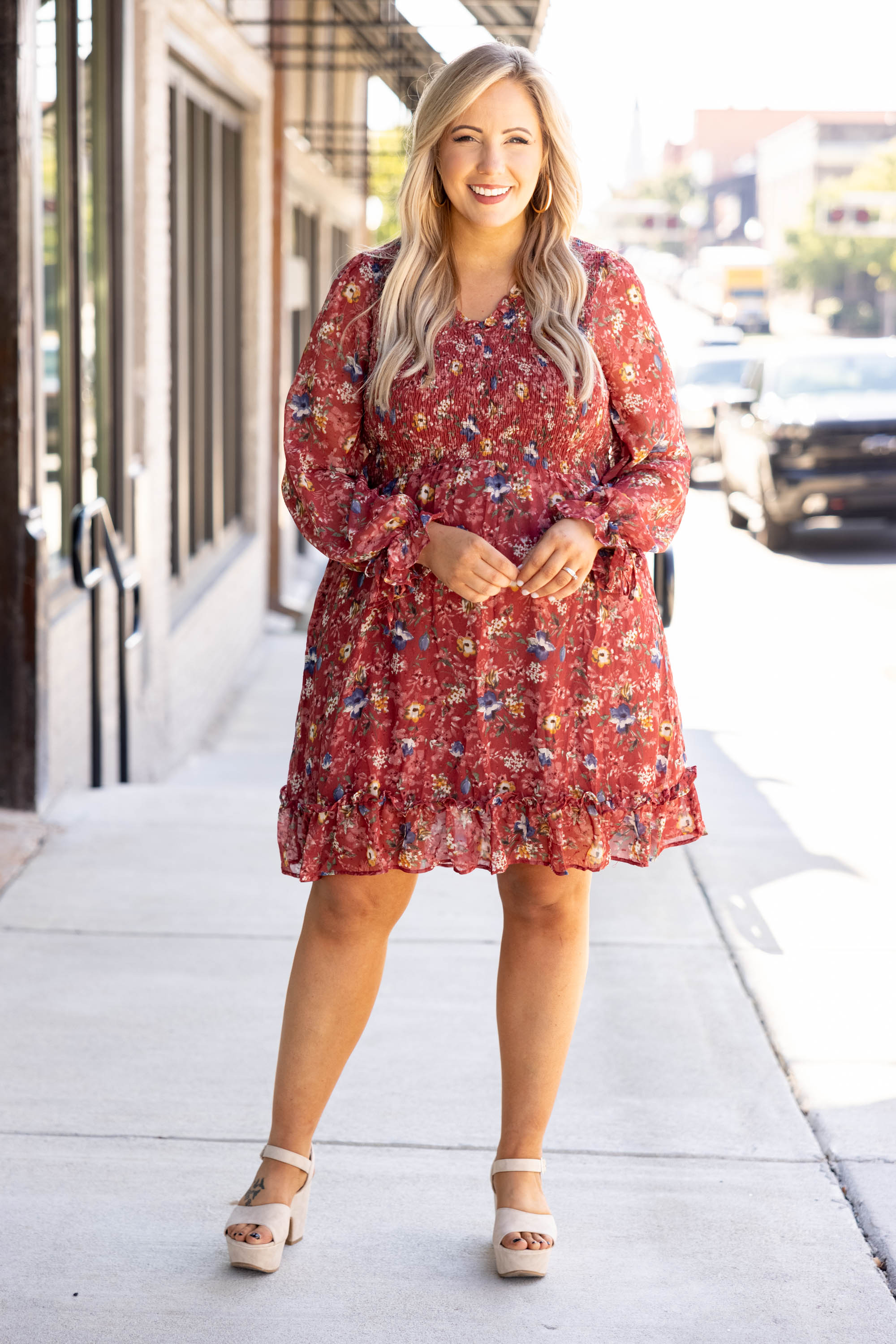 Midnight Train To Georgia Dress, Burgundy