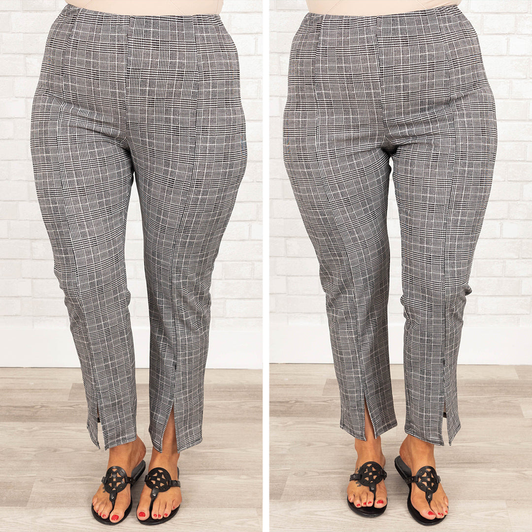 Easy To Miss Me Pants, Black-White