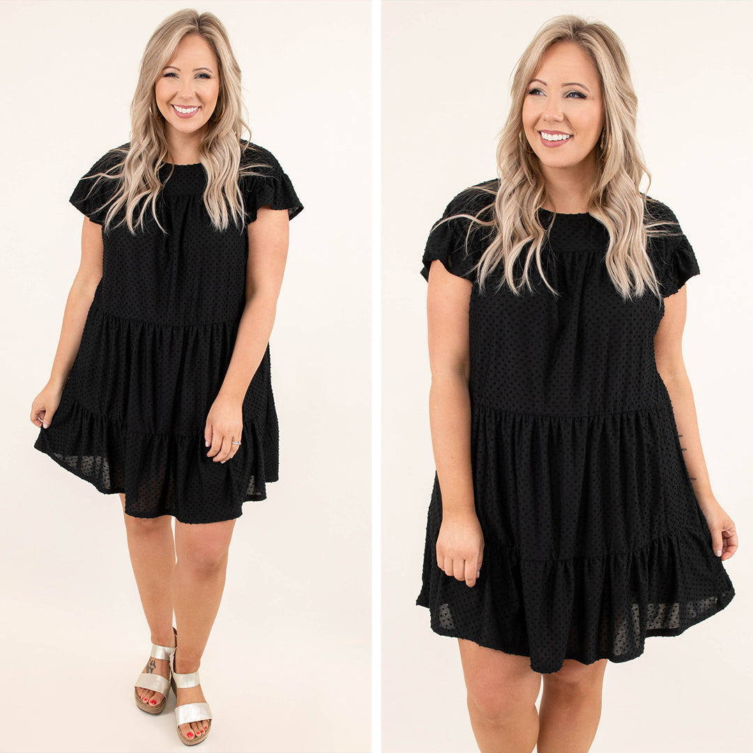 Piece At A Time Dress, Black