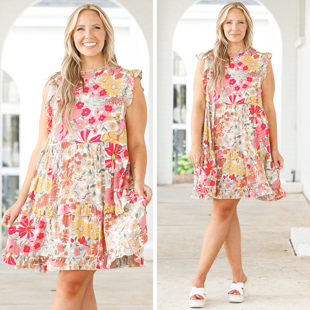 This Is Something Special Dress, Pink Multi