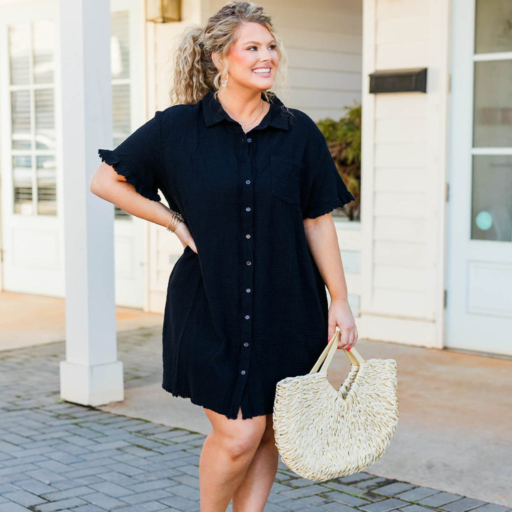 Float In The Wind Dress, Black