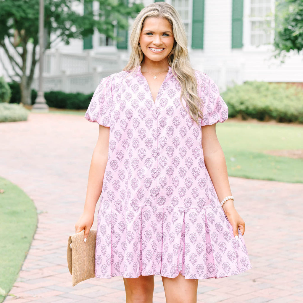 A Bit of Charm Dress, Pink