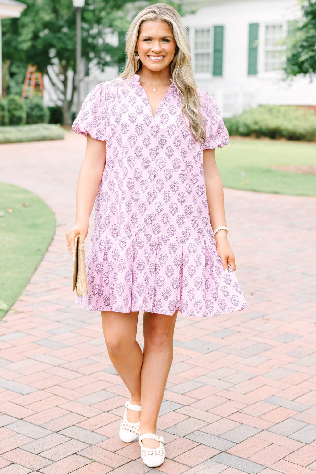 A Bit of Charm Dress, Pink
