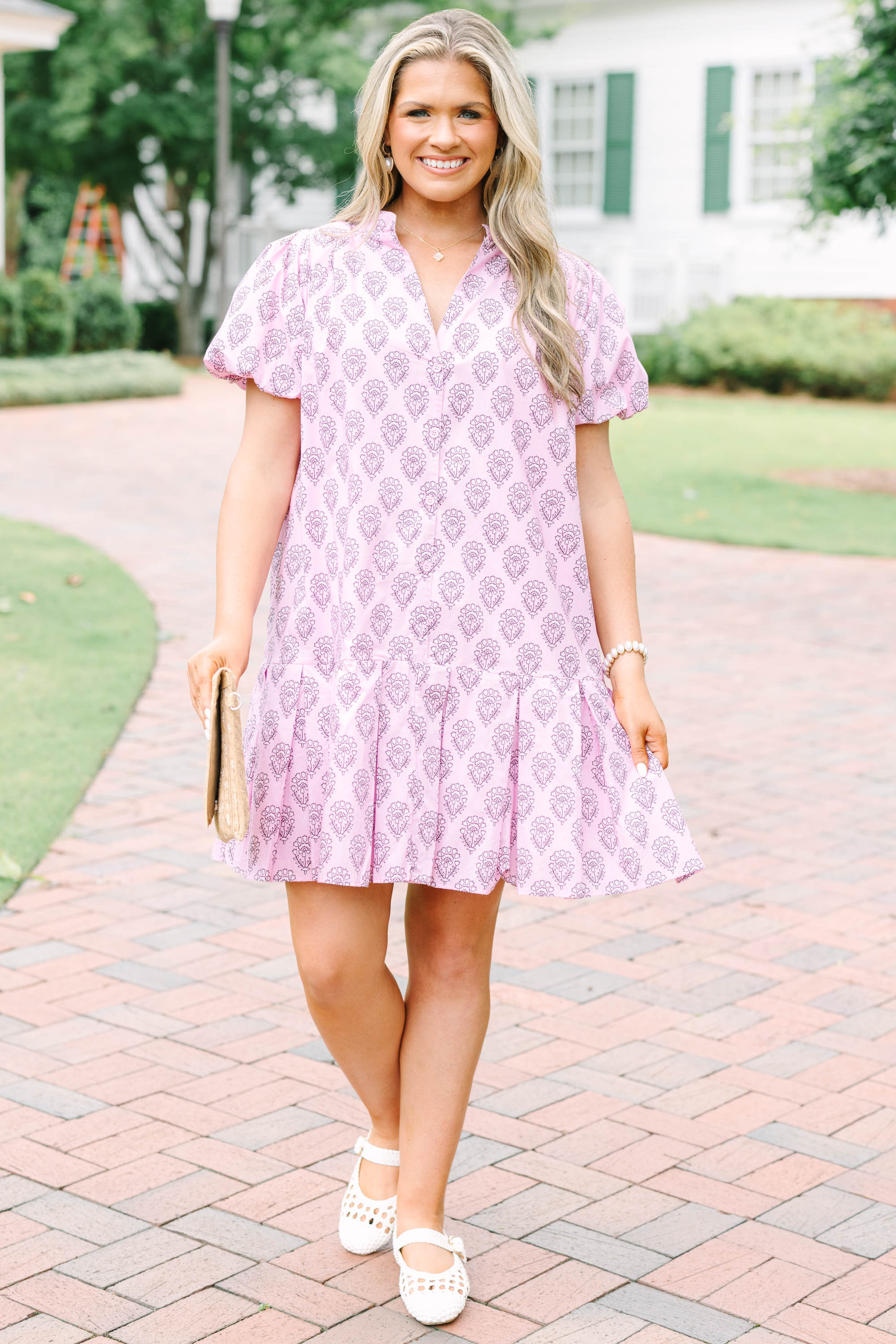 A Bit of Charm Dress, Pink