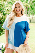 A Casual Cool Top, Blue