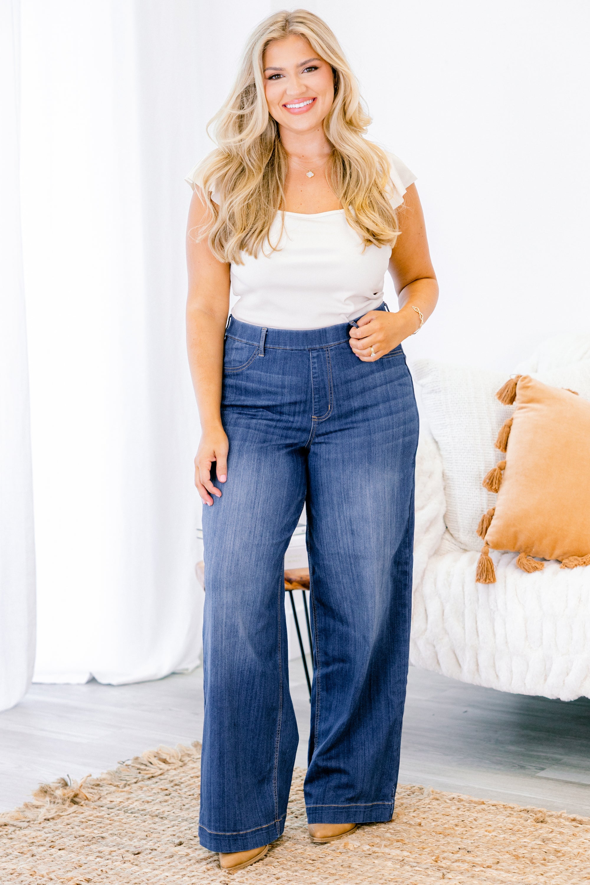 A Casual Stroll Jeggings, Blue