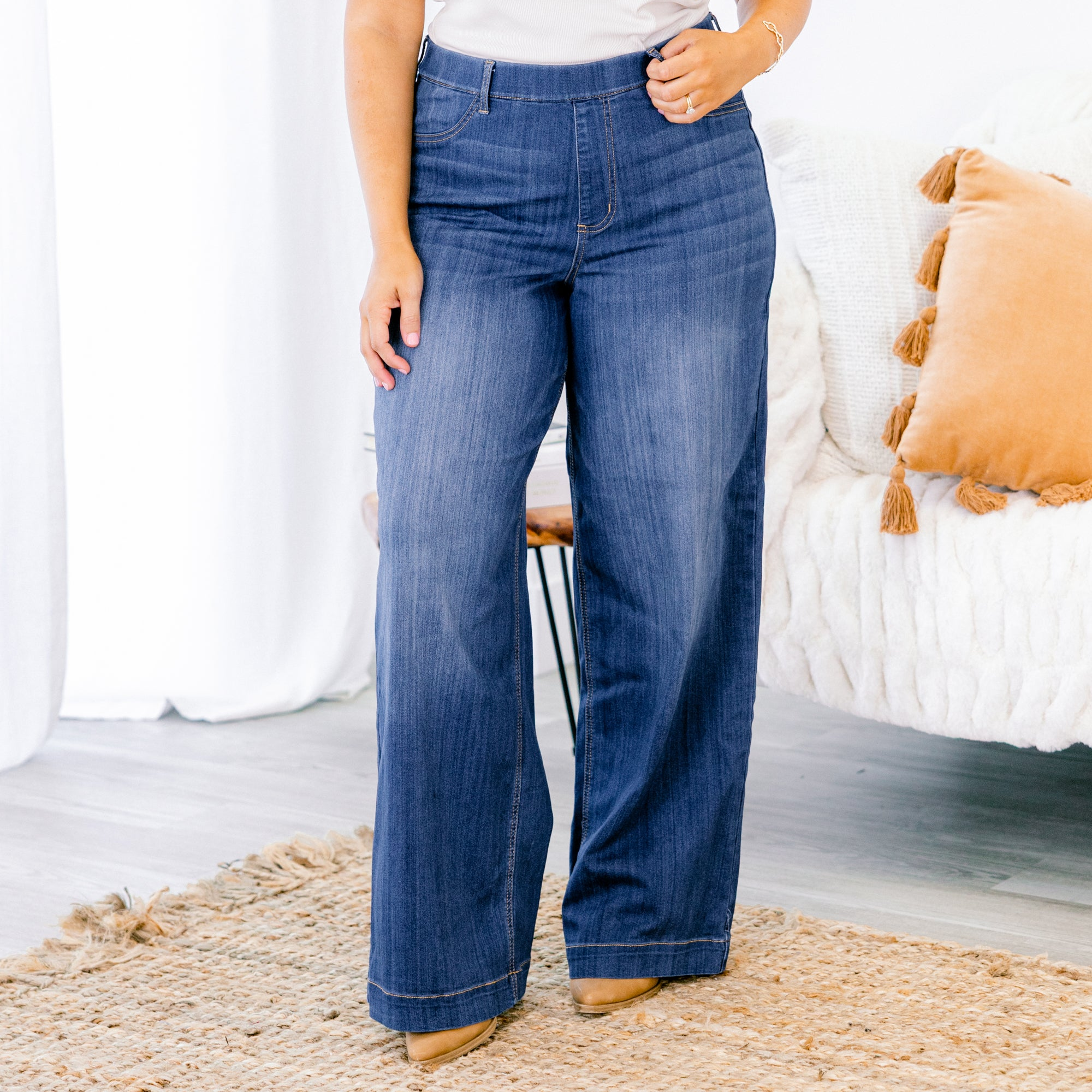 A Casual Stroll Jeggings, Blue