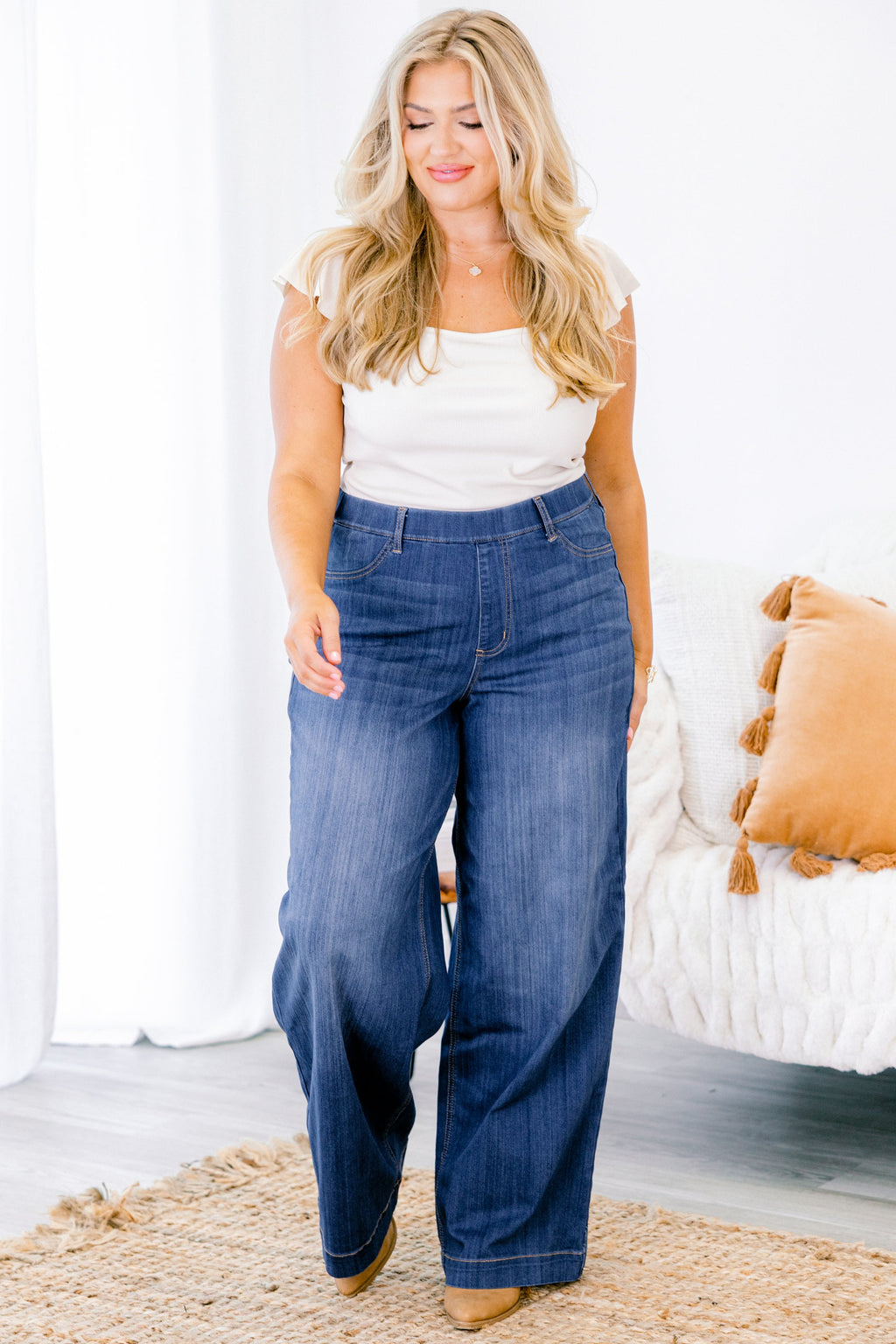 A Casual Stroll Jeggings, Blue