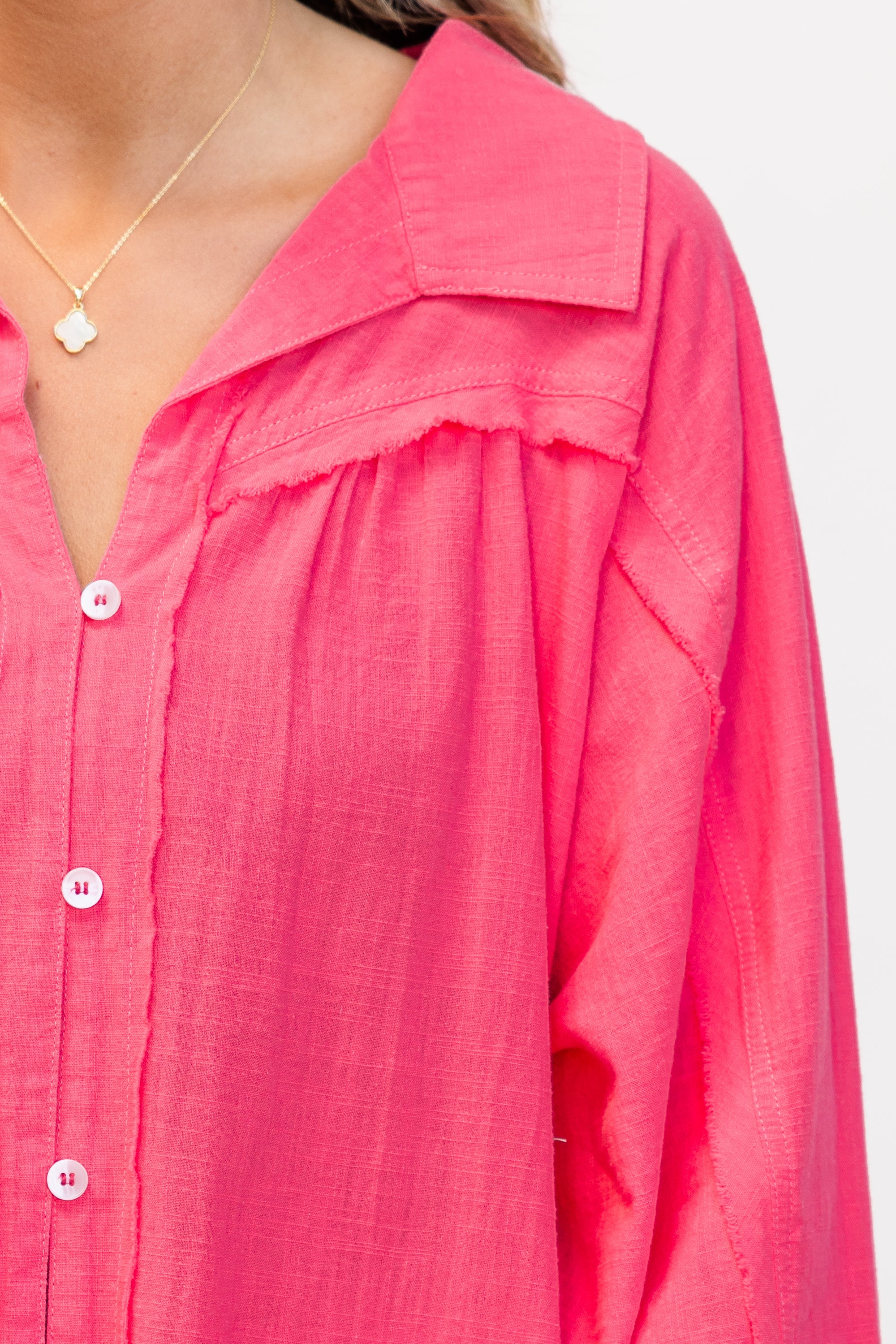 A Different Wave Length Top, Bubble Pink