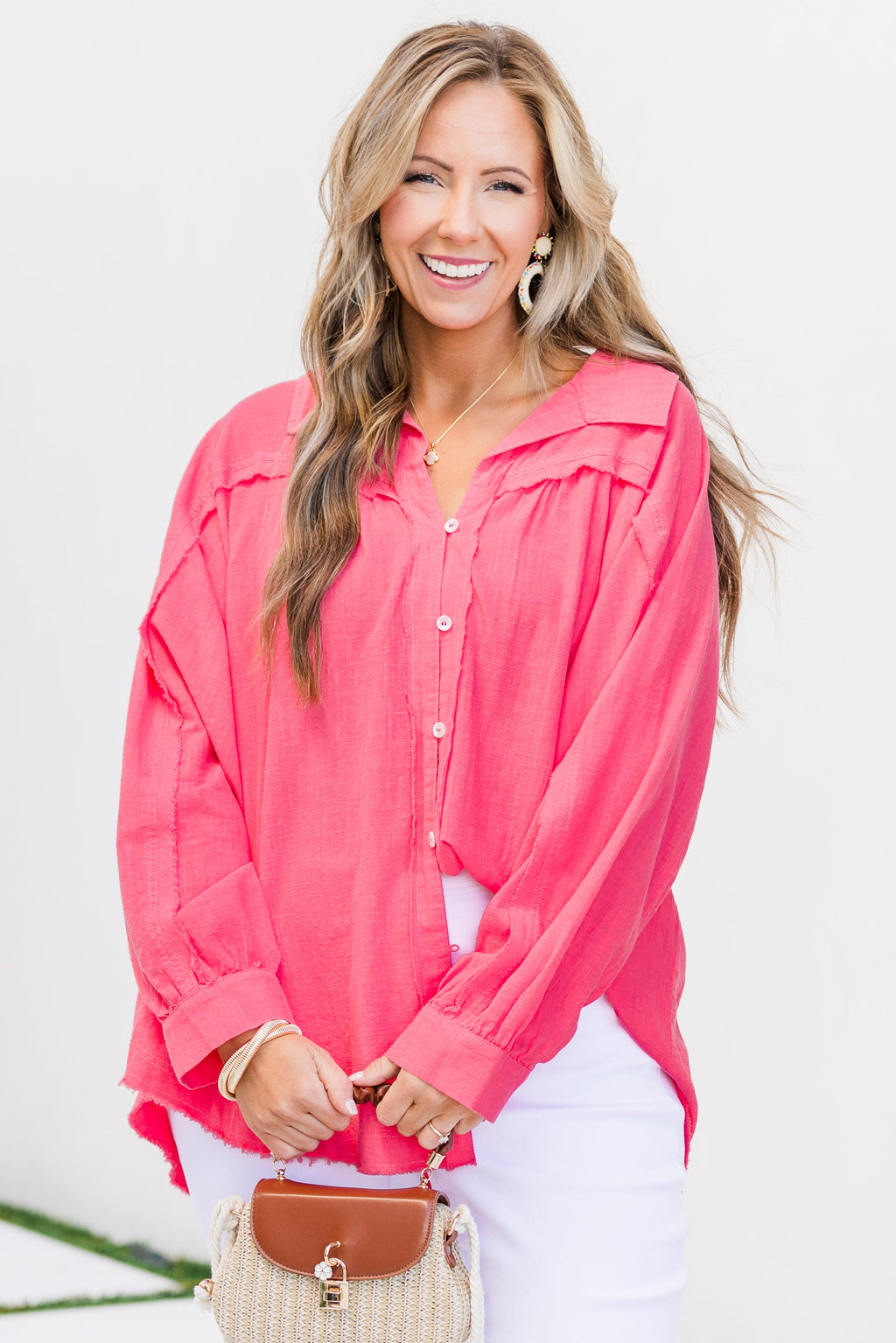 A Different Wave Length Top, Bubble Pink