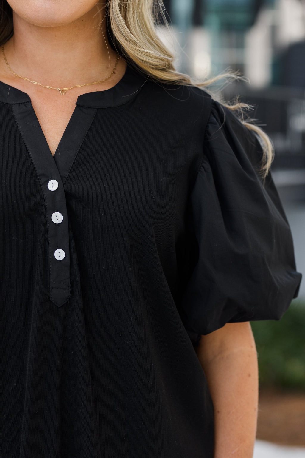 A Glowing Smile Top, Black