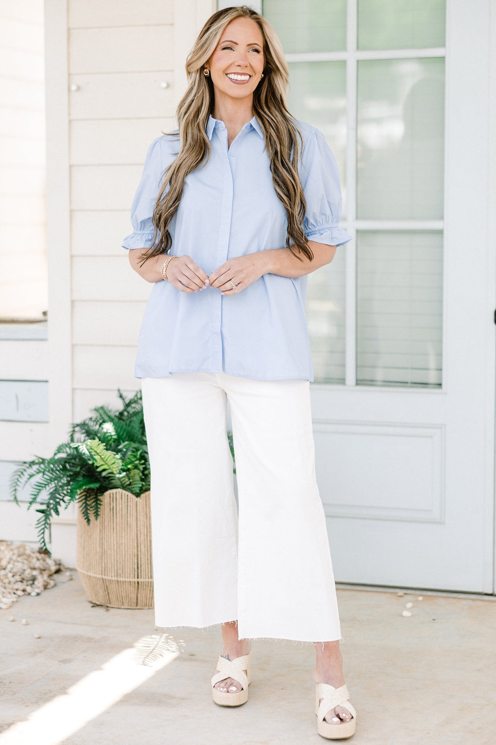 A Helping Hand Top, Blue