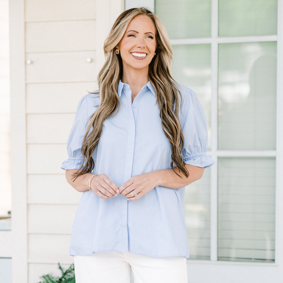 A Helping Hand Top, Blue