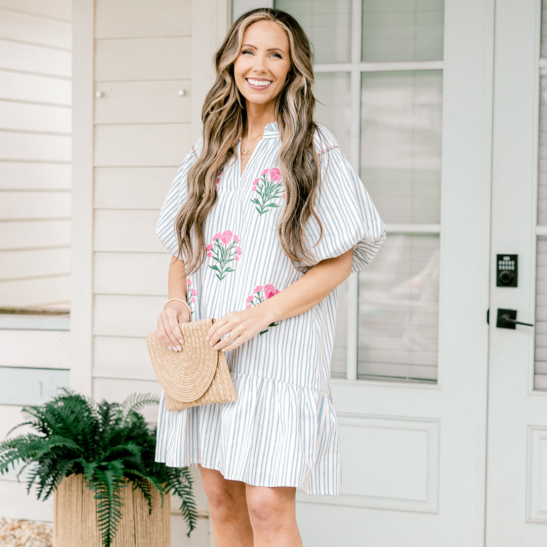 A La Mode Dress, Blue