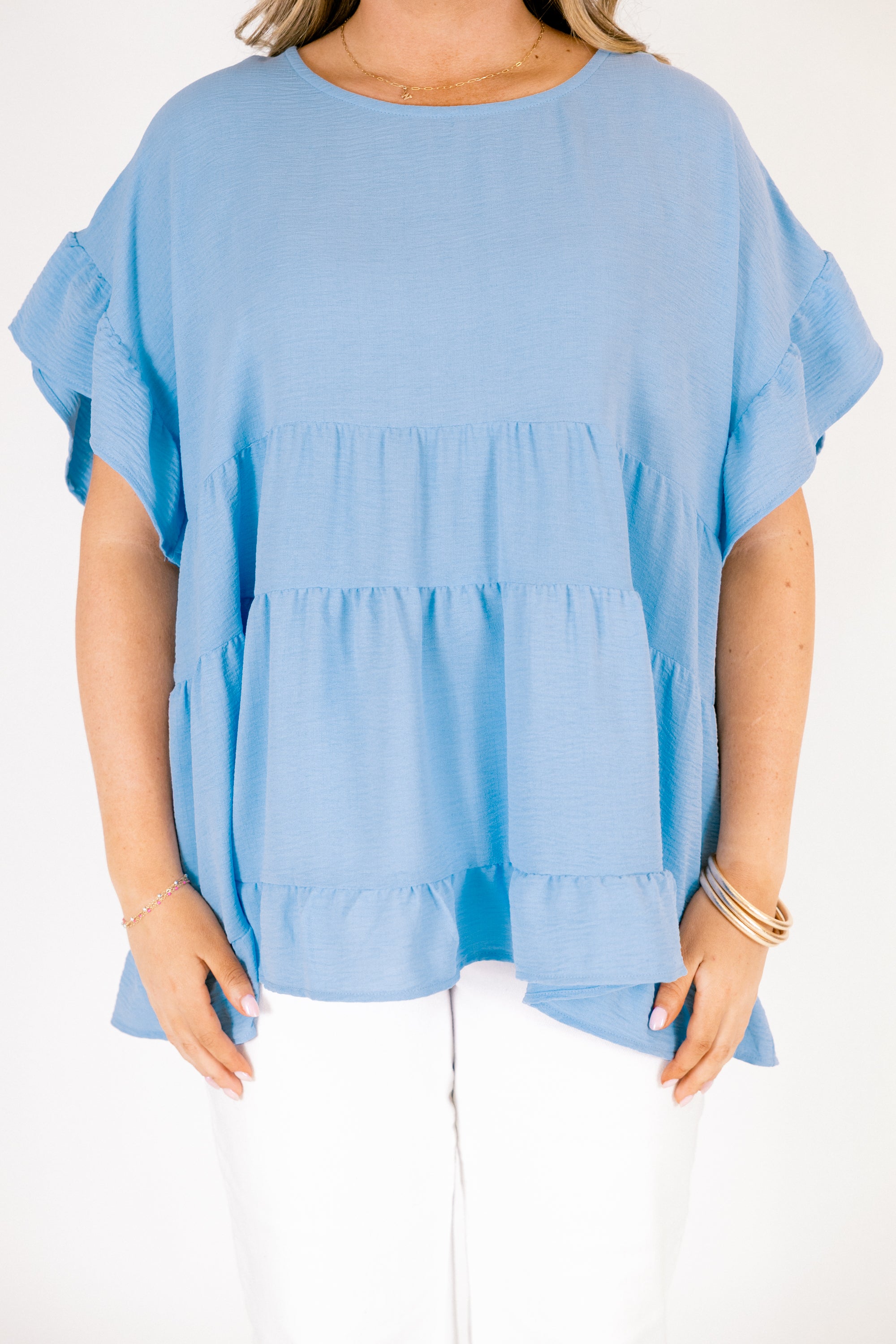 A Little Reckless Top, Chambray
