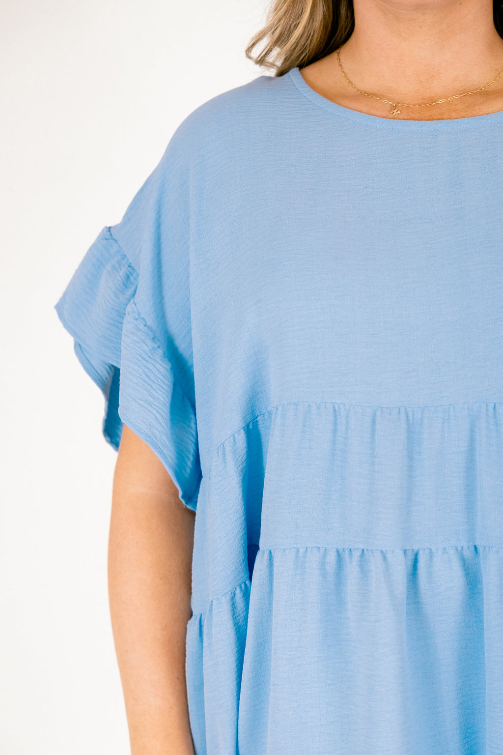 A Little Reckless Top, Chambray