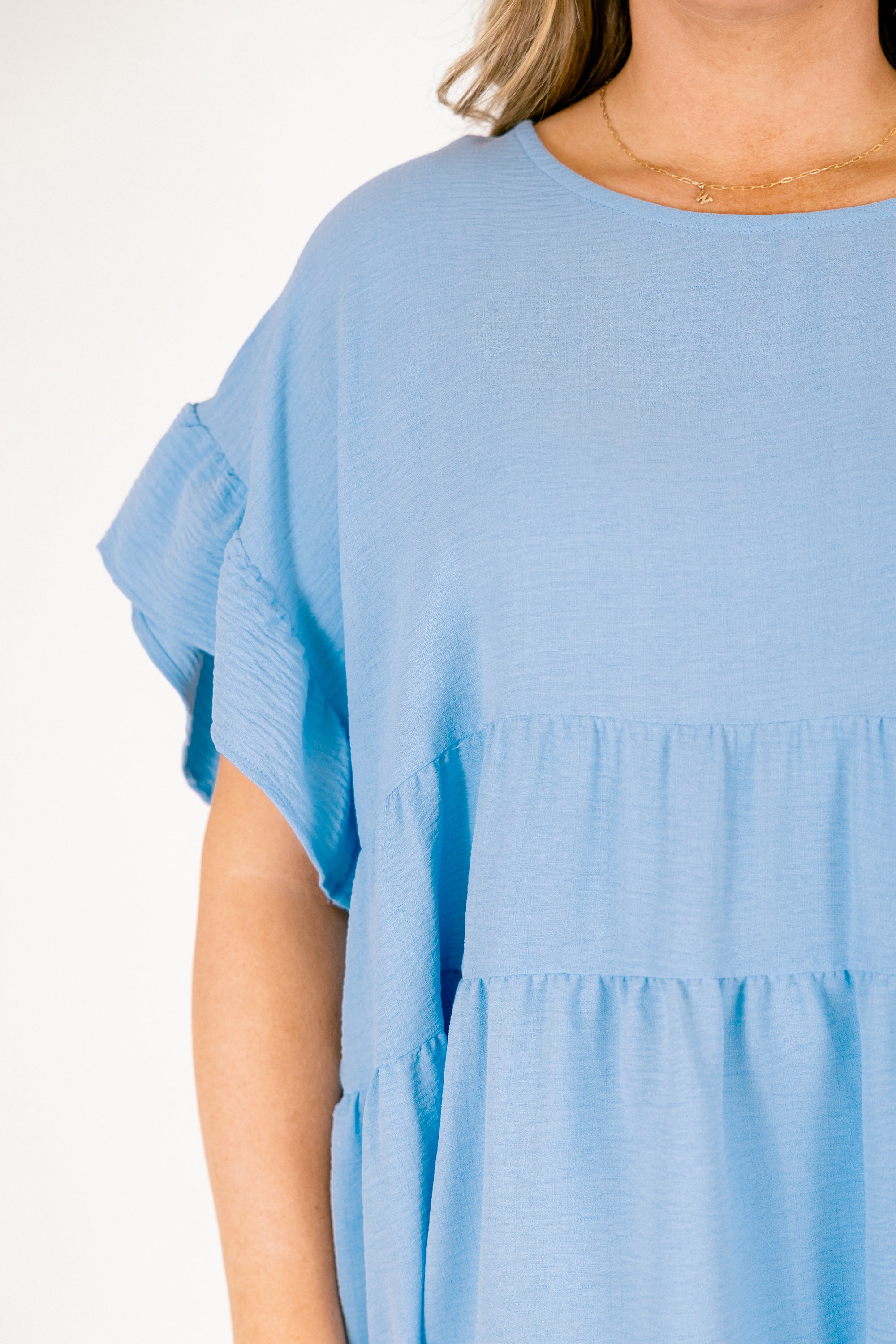 A Little Reckless Top, Chambray