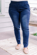 A Lovely Escape Jeggings, Blue