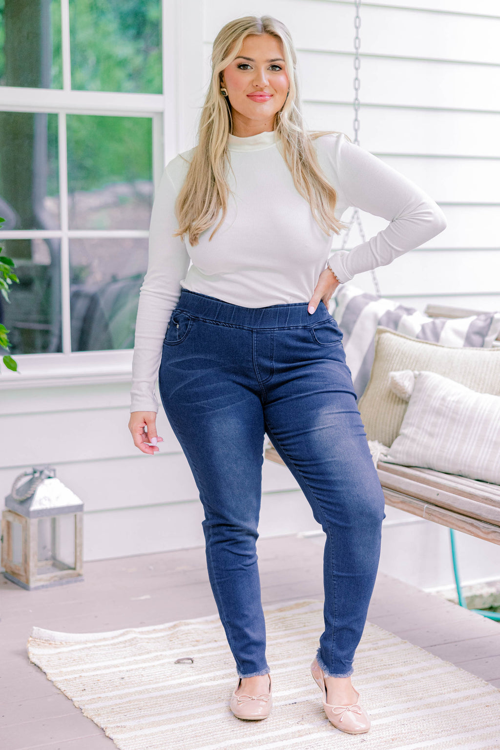 A Lovely Escape Jeggings, Blue