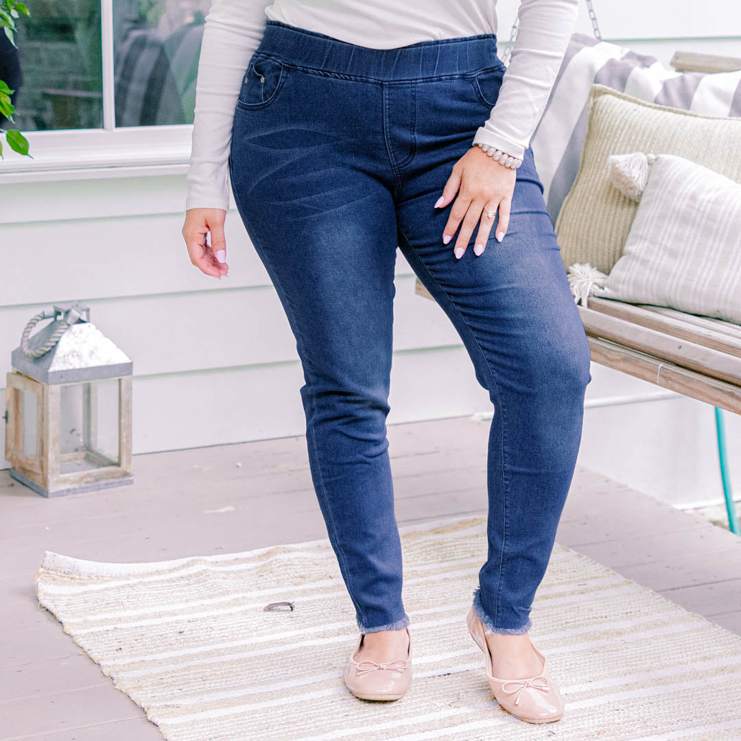 A Lovely Escape Jeggings, Blue