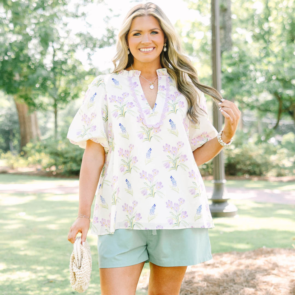 A New Day Top, Cream