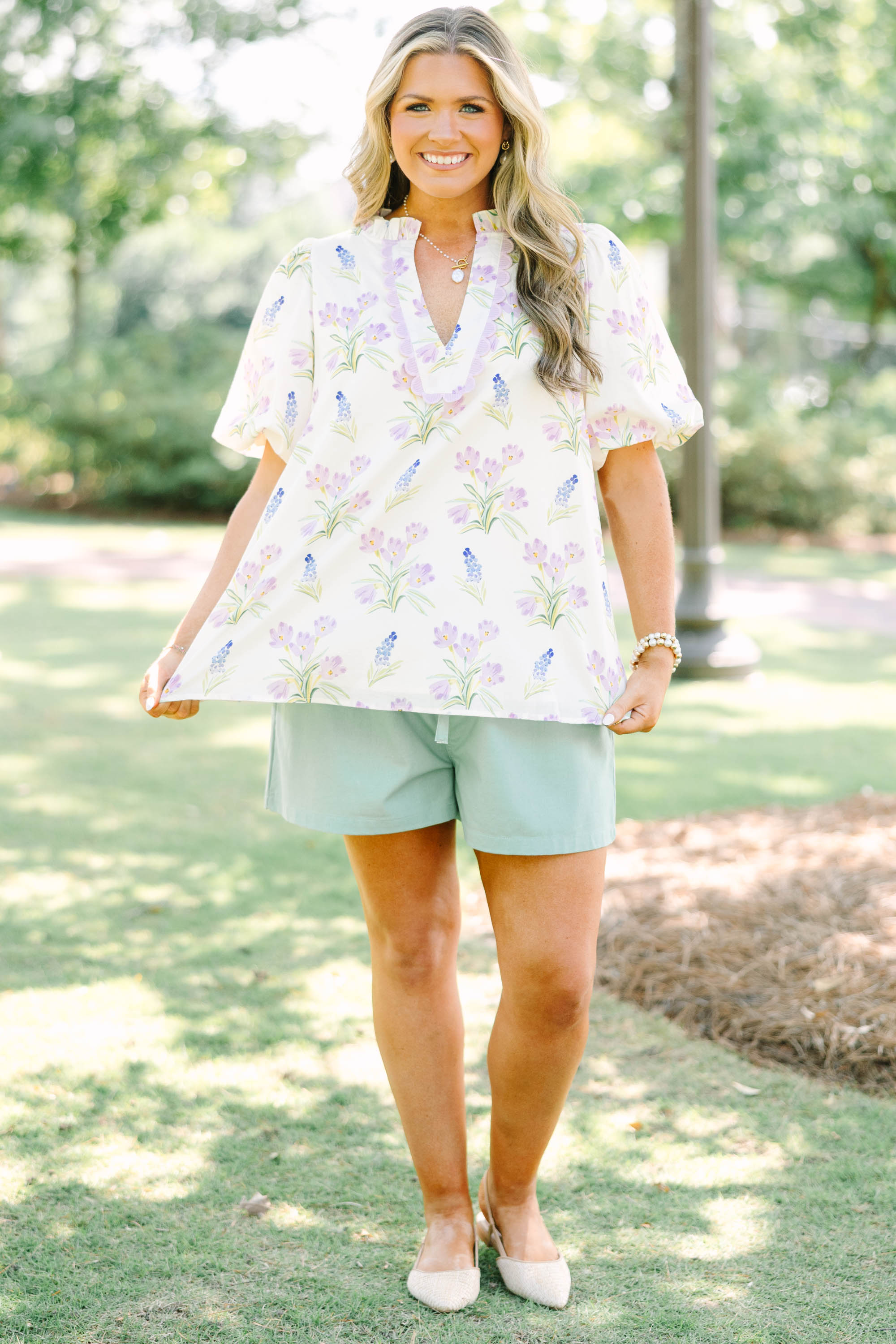 A New Day Top, Cream