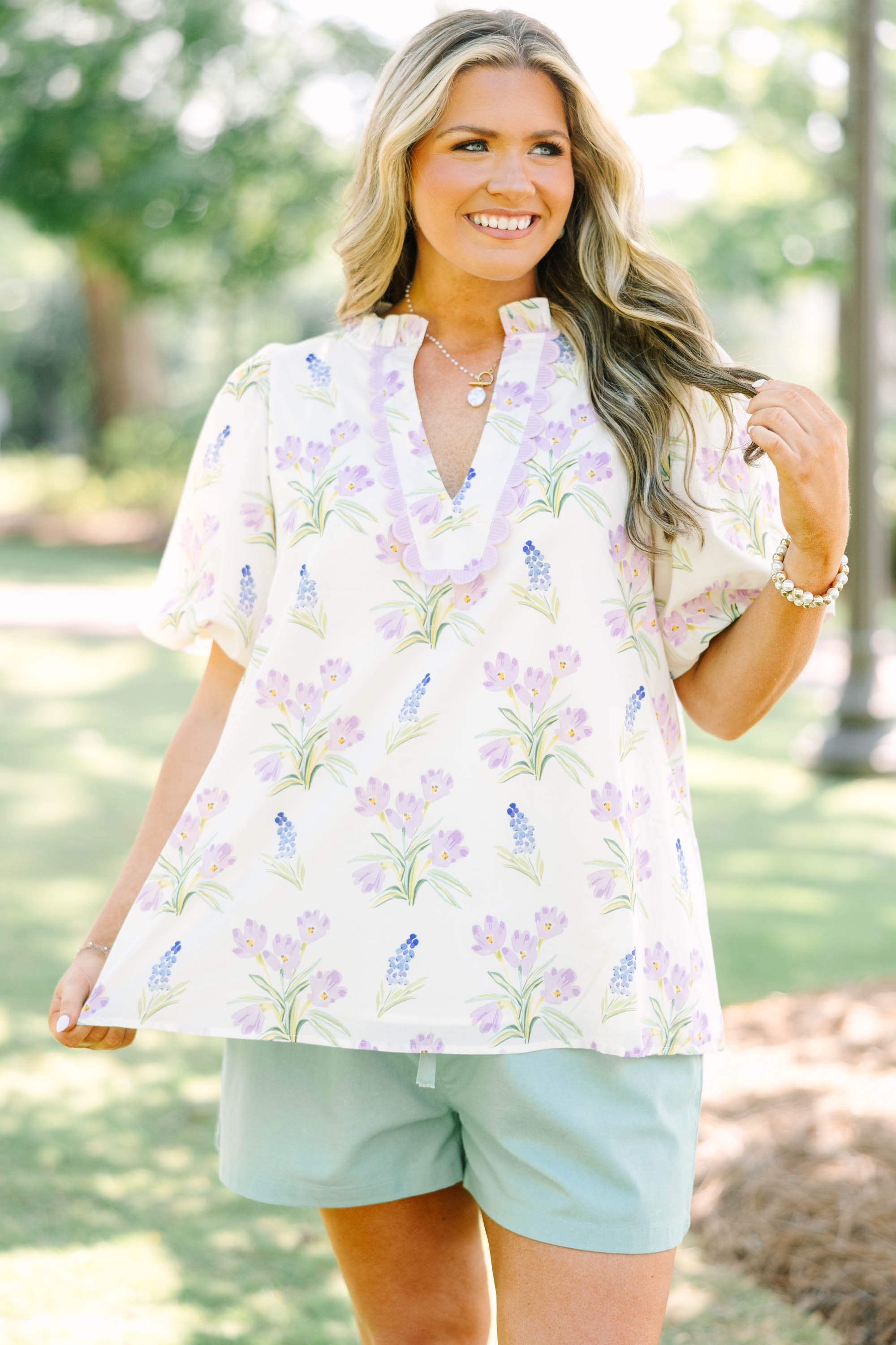 A New Day Top, Cream