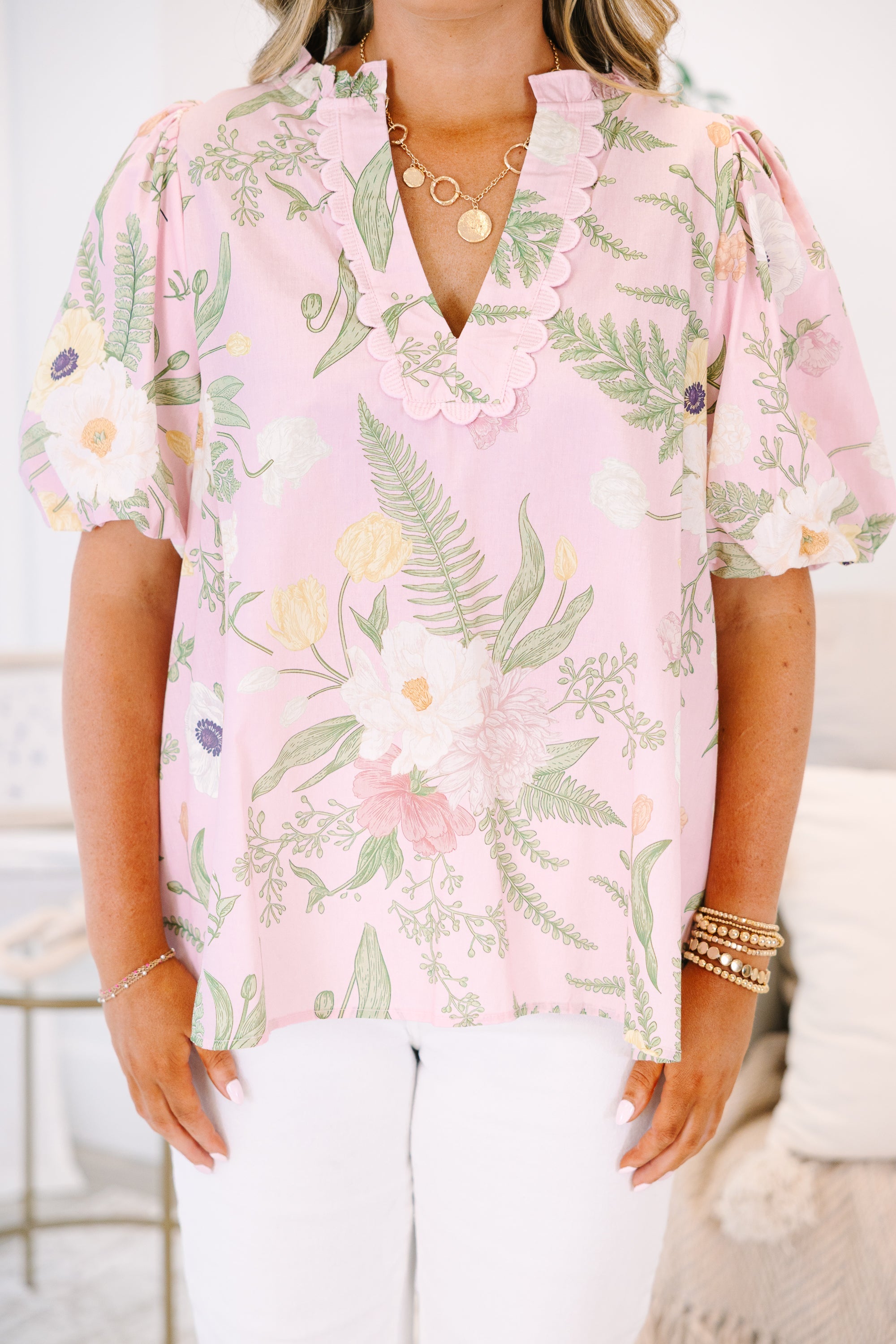 A New Day Top, Light Pink
