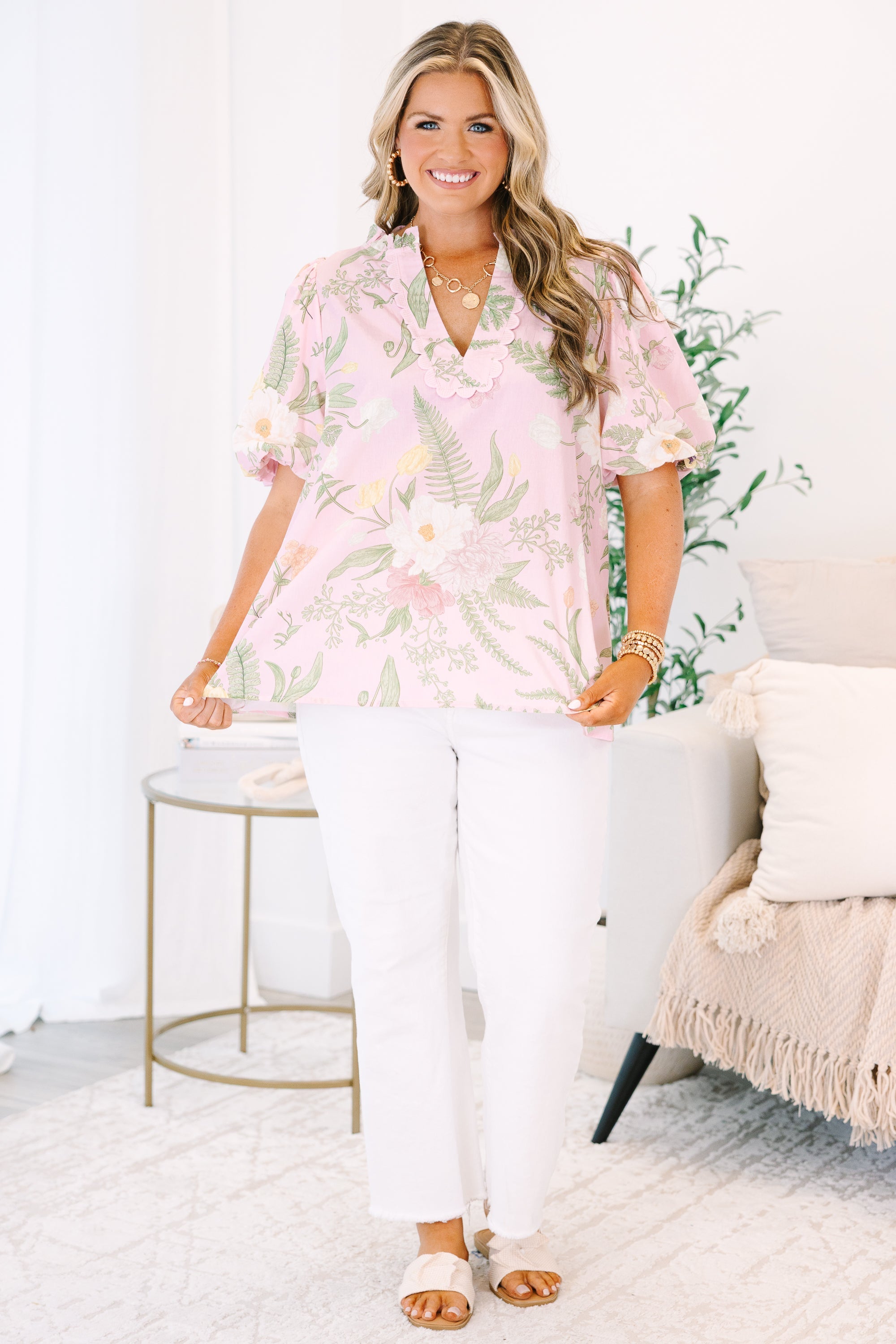 A New Day Top, Light Pink