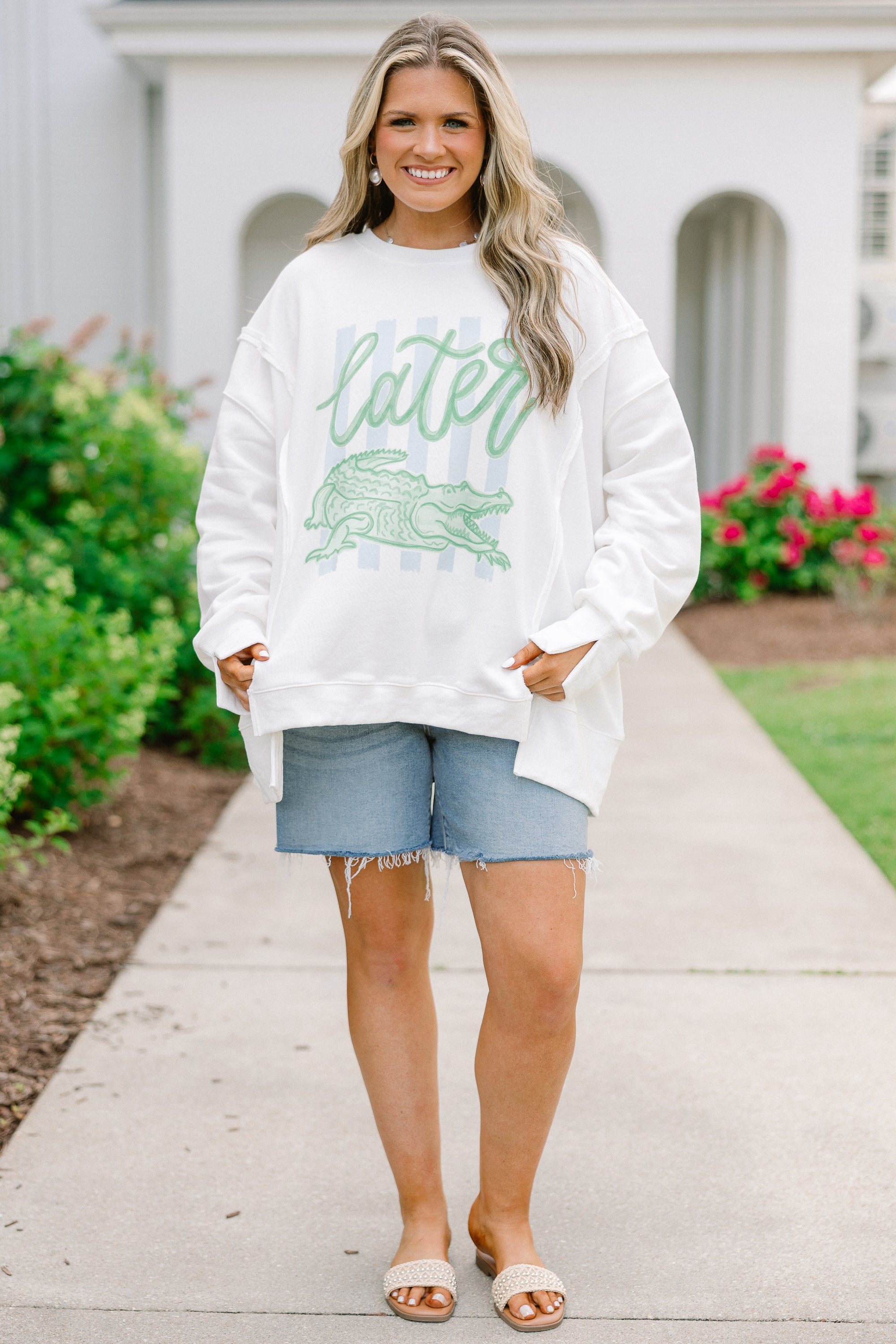 Later Gator Comfy Crew, Ivory