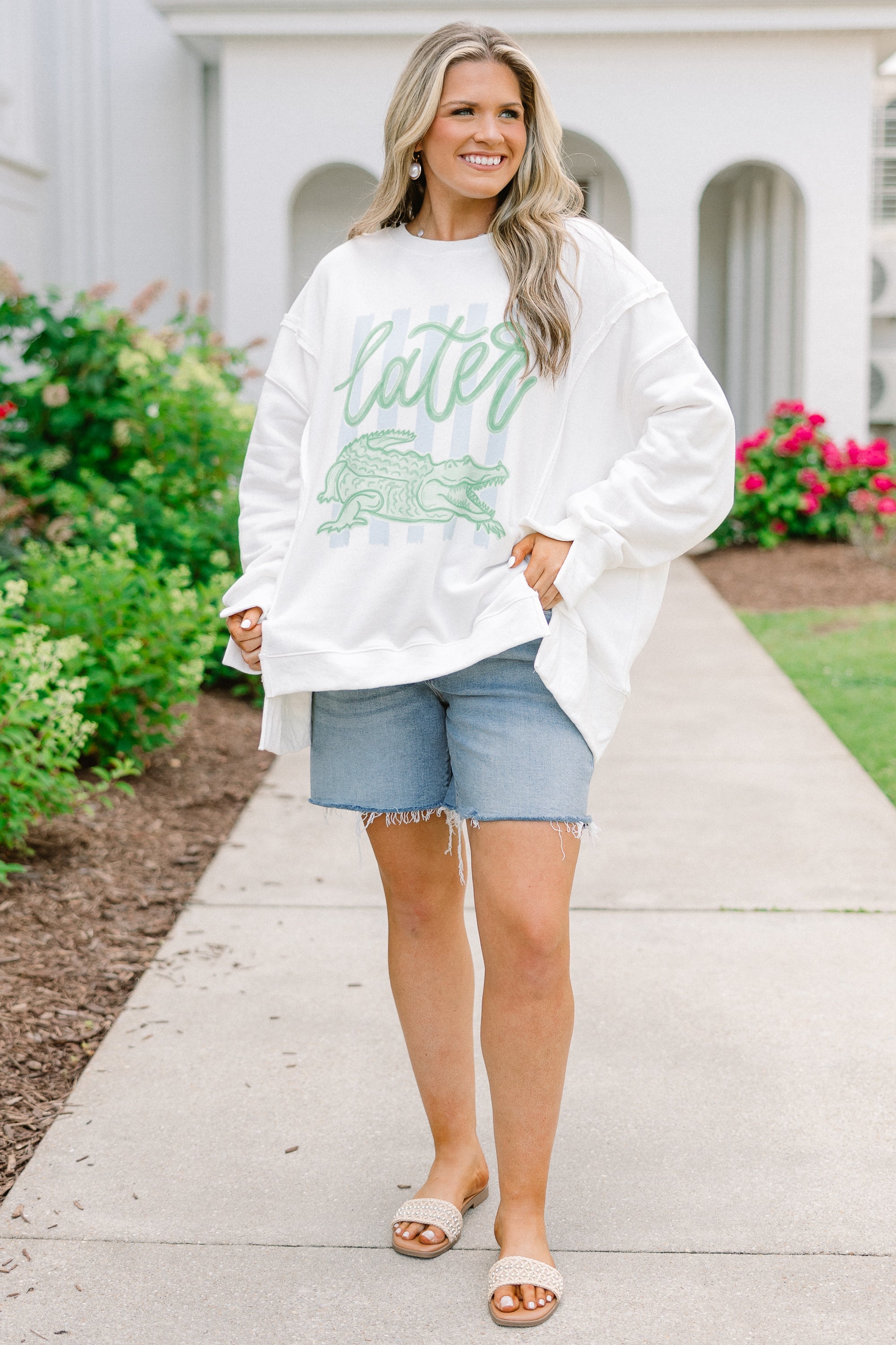 Later Gator Comfy Crew, Ivory