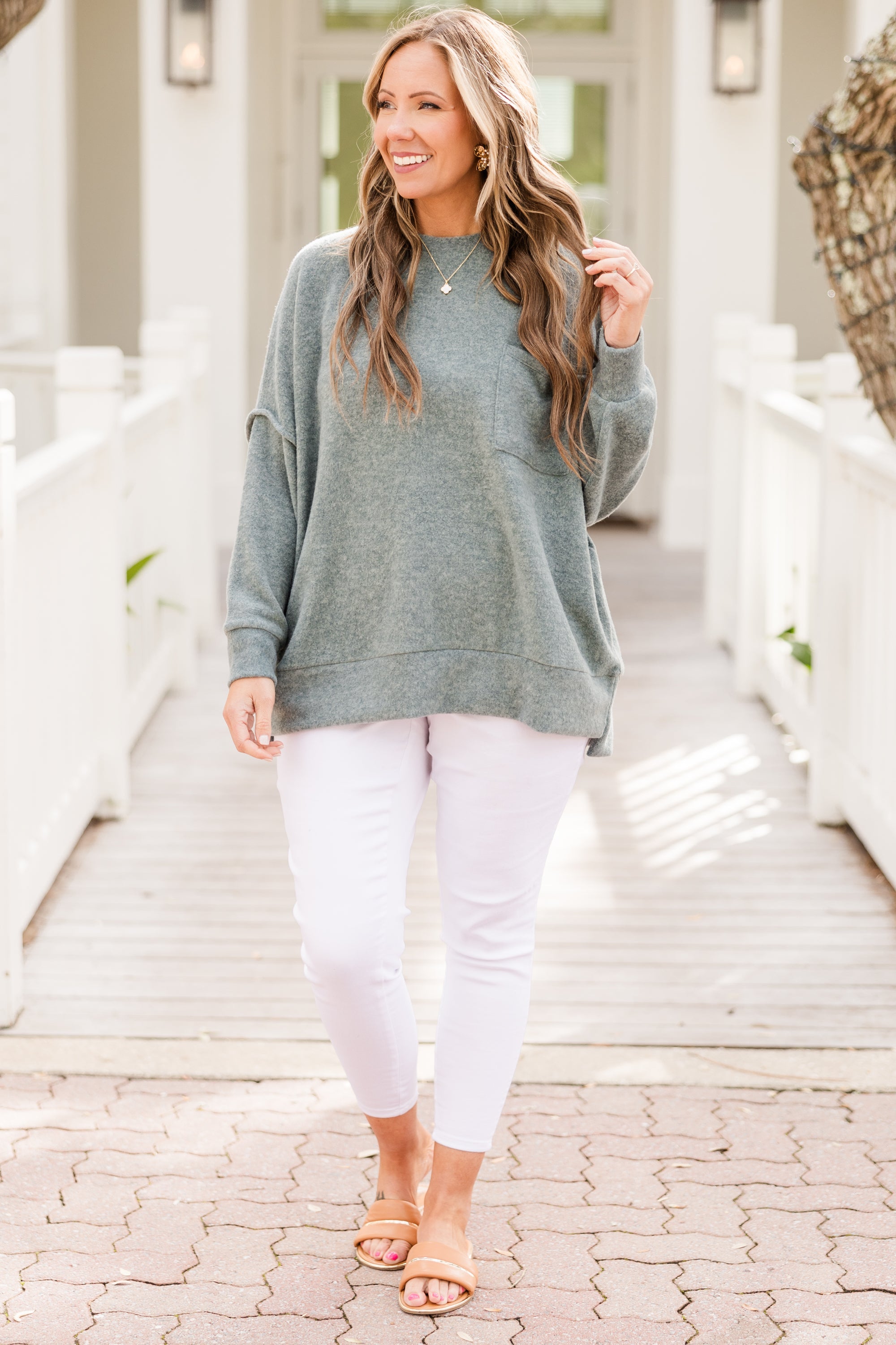 Just Take A Break Sweater, Ash Jade