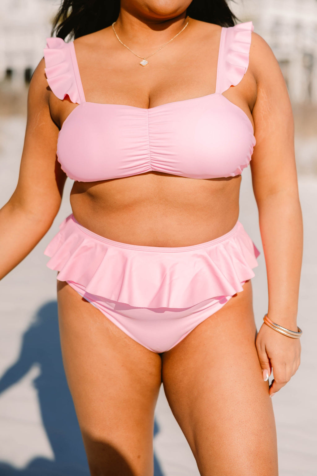 Sugar Sands Swim Top, Pink